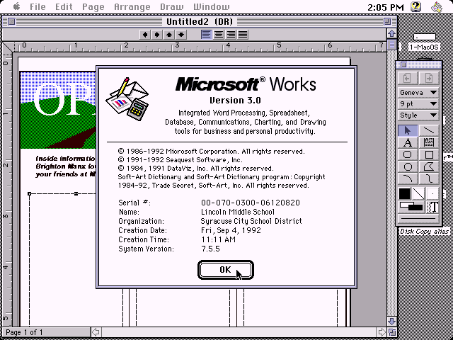 Microsoft Works 3.0